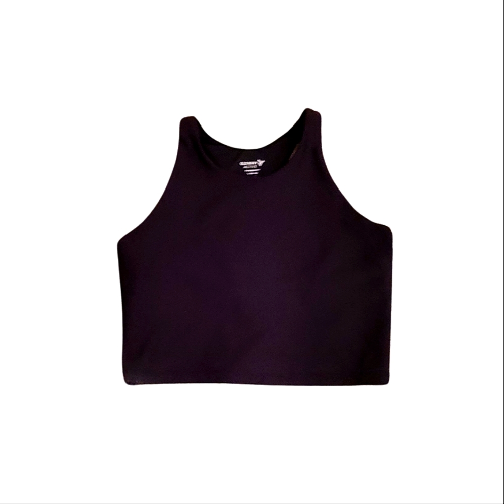 Old Navy Active Girls Powersoft Longline Sport Bra | Black Size L 10-12